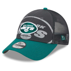 New York Jets New Era Preschool Reflect 9FORTY Adjustable Hat - Graphite/Green outlet
