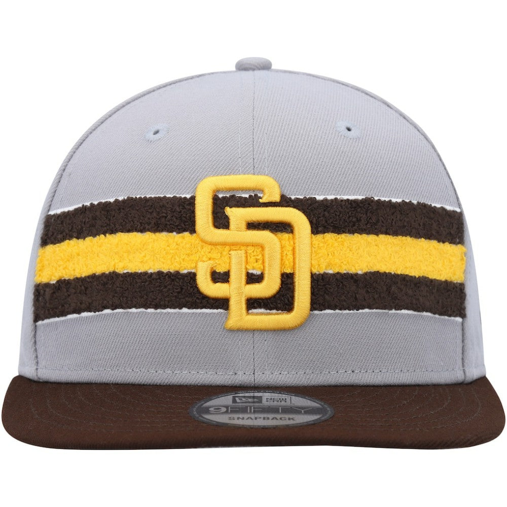 San Diego Padres Band 9FIFTY Snapback Hat - Gray/Brown | New Era