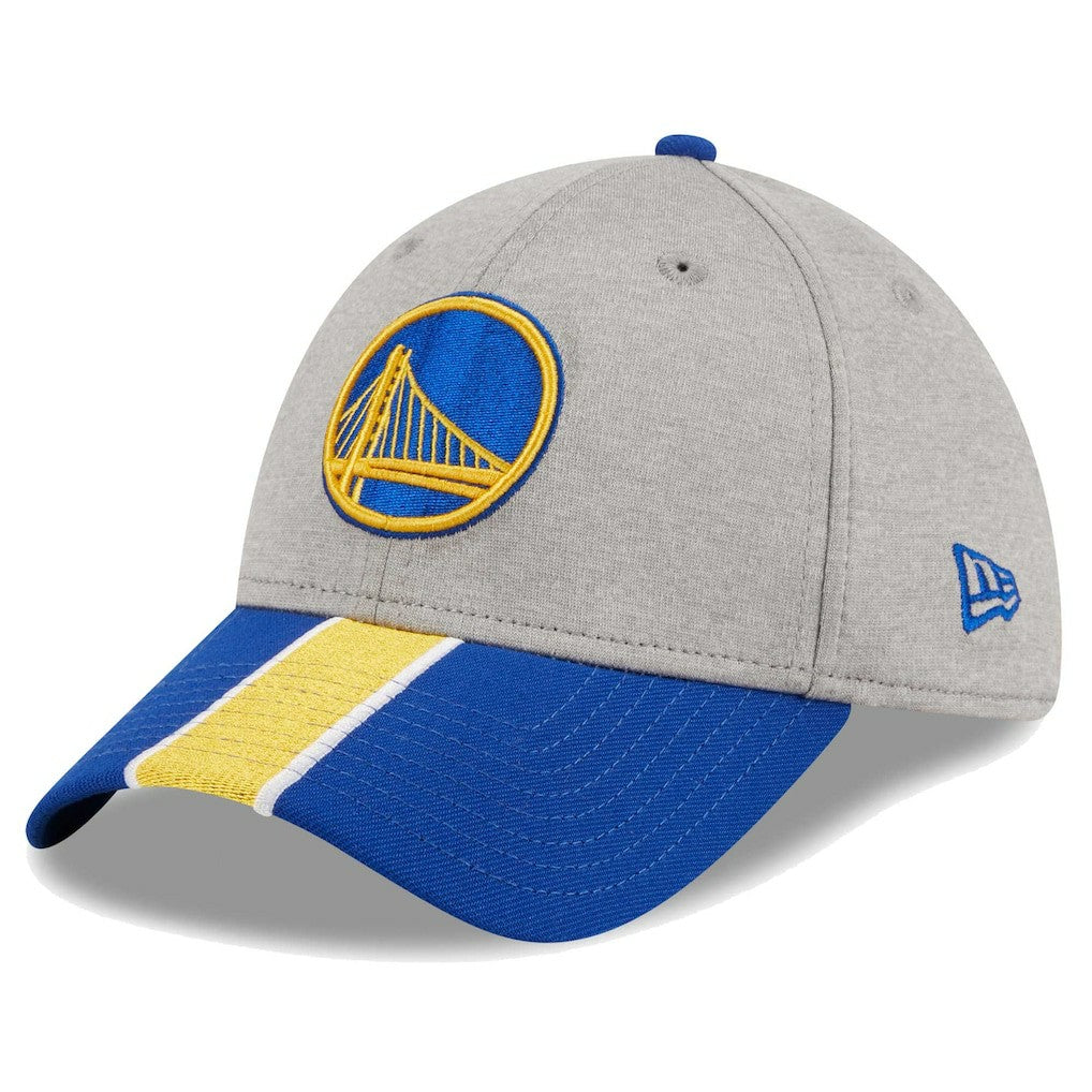 Golden State Warriors Striped 39THIRTY Flex Hat sale - Gray/Royal | New Era shop