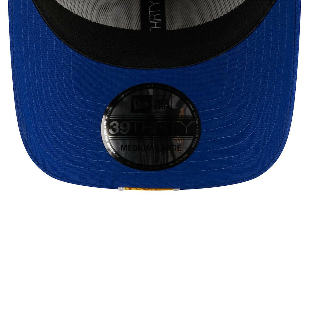 Golden State Warriors Striped 39THIRTY Flex Hat sale - Gray/Royal | New Era shop