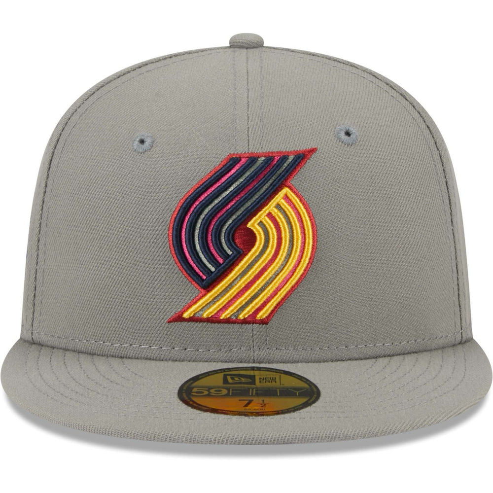 Portland Trail Blazers Color Pack 59FIFTY Fitted Hat - Gray | New Era discount