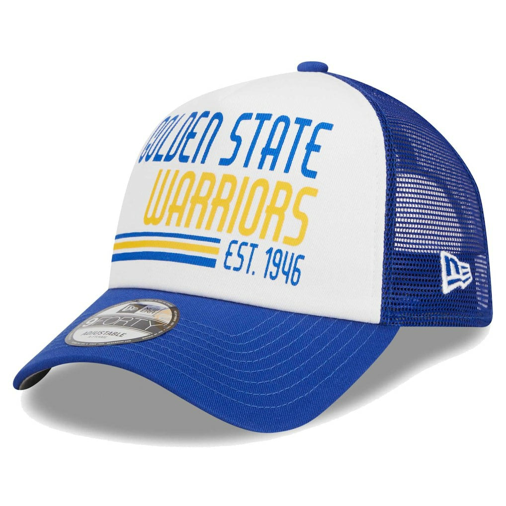 Golden State Warriors Lift Pass Foam Front Trucker 9FORTY Adjustable Hat sale - White | New Era shop