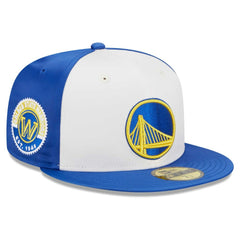 Golden State Warriors Throwback Satin 59FIFTY Fitted Hat sale - White | New Era discount
