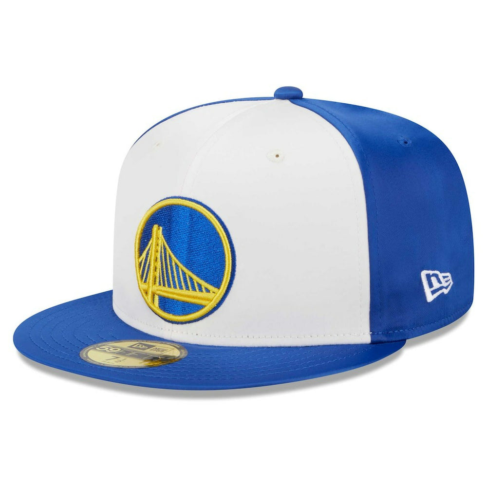 Golden State Warriors Throwback Satin 59FIFTY Fitted Hat sale - White | New Era discount