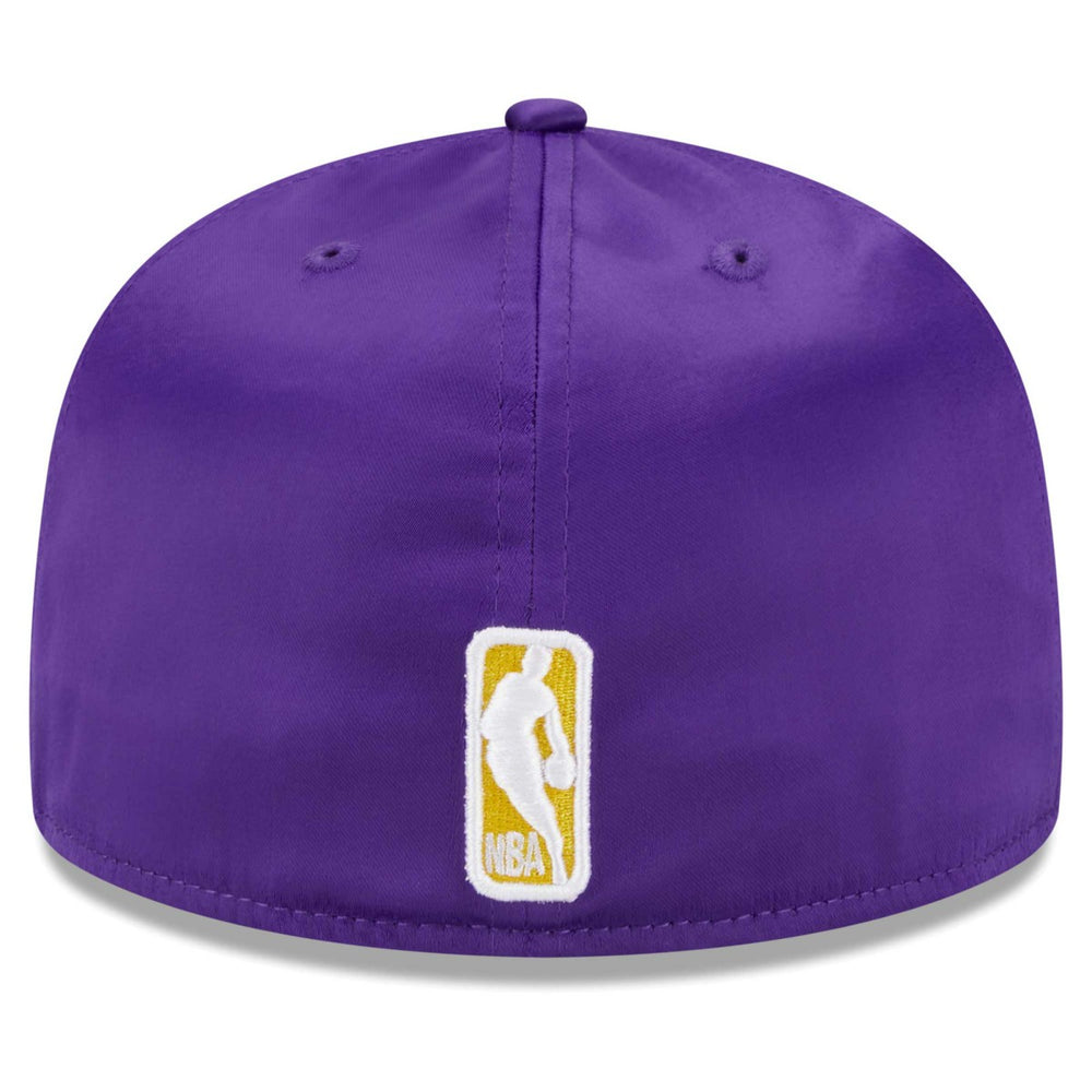 Los Angeles Lakers Throwback Satin 59FIFTY Fitted Hat - White | New Era online