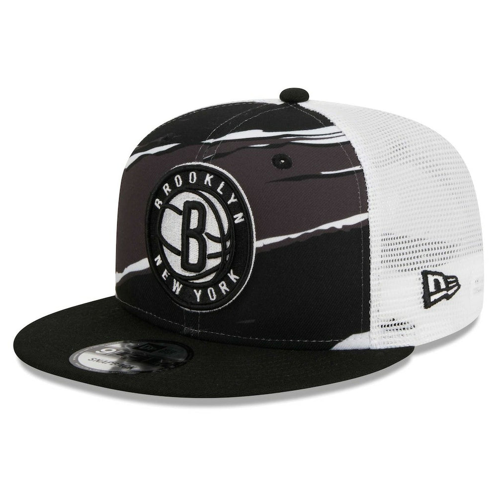 Brooklyn Nets Tear Trucker 9FIFTY Adjustable Hat - Black/White | New Era discount