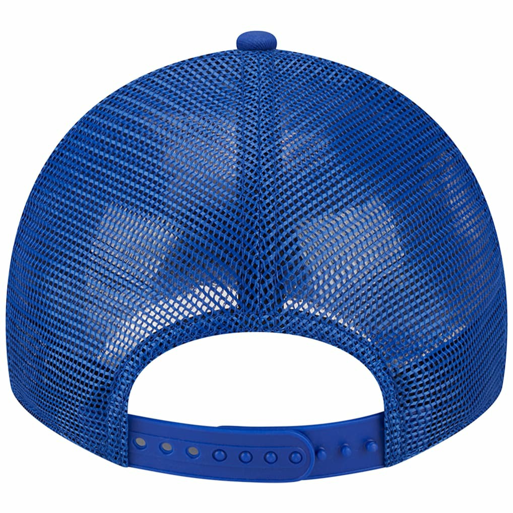 Philadelphia 76ers Distinct Side Patch Trucker 9TWENTY Adjustable Hat - Royal | New Era sale