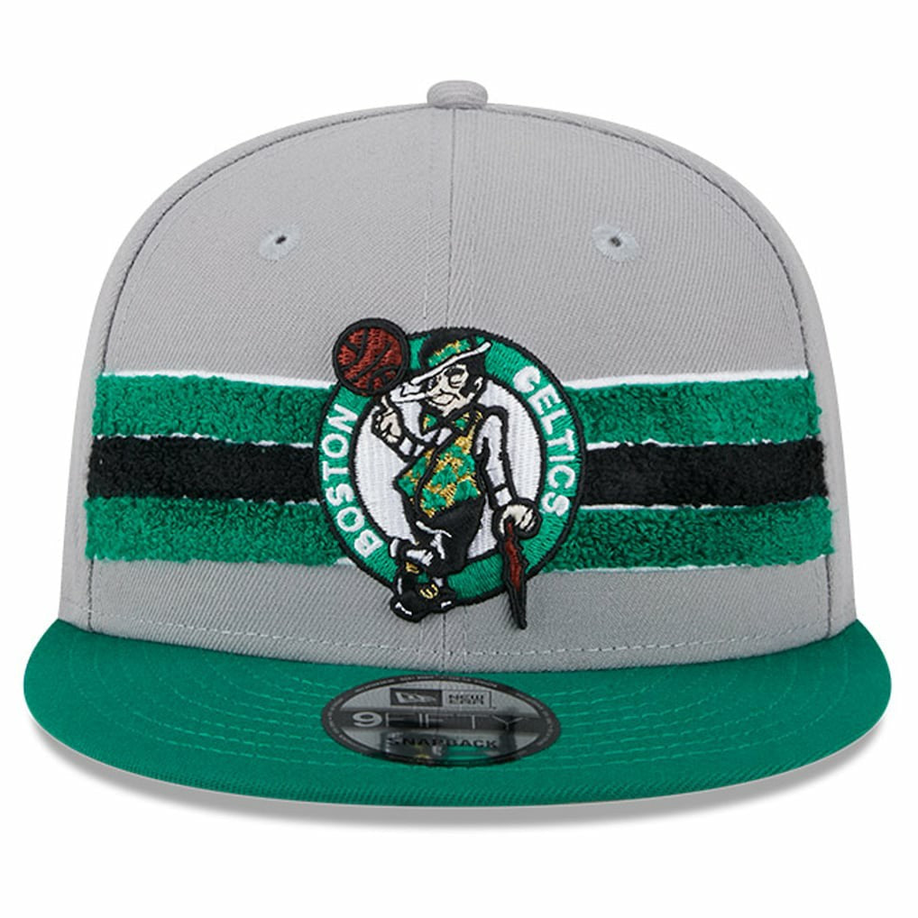 Boston Celtics Chenille Band 9FIFTY Snapback Hat - Gray | New Era sale