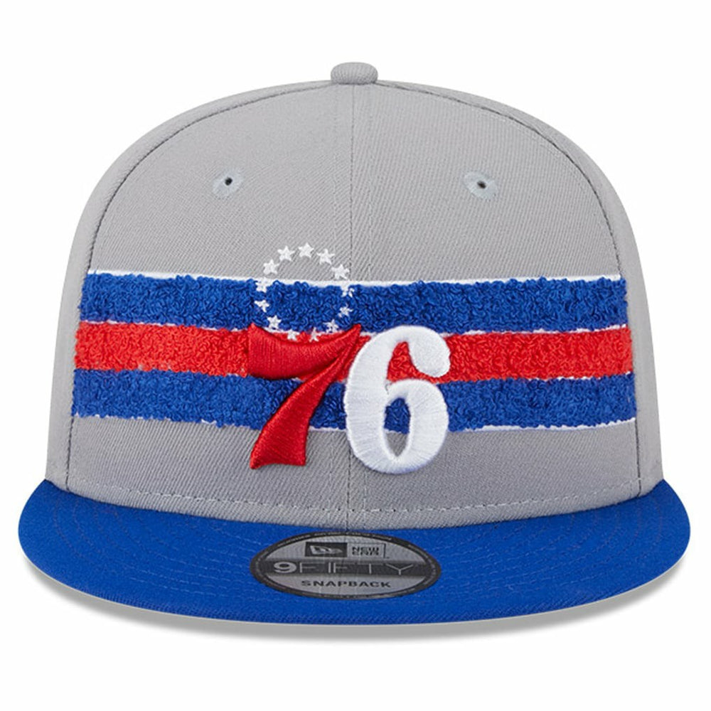 Philadelphia 76ers Chenille Band 9FIFTY Snapback Hat - Gray | New Era online
