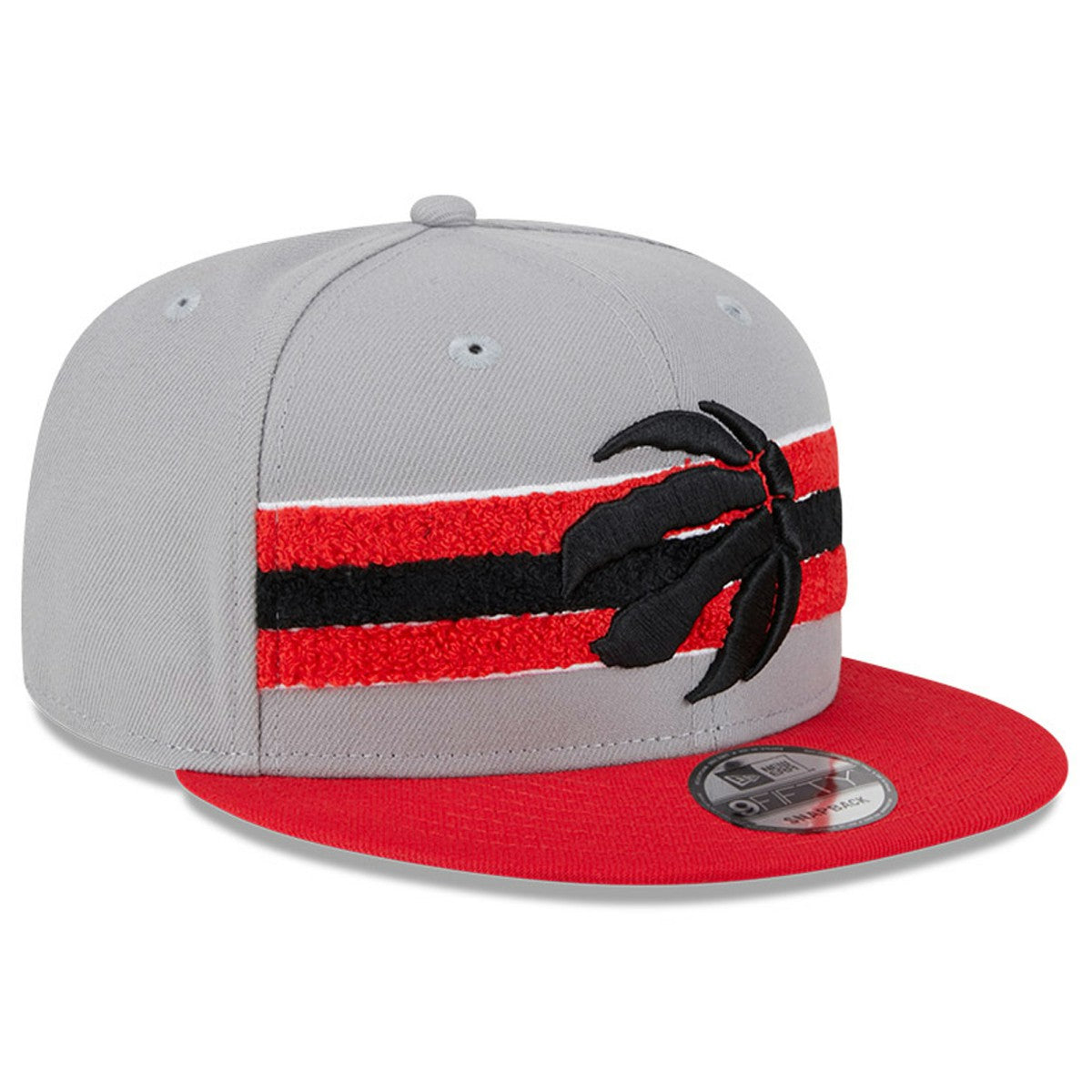 Toronto Raptors Chenille Band 9FIFTY Snapback Hat - Gray | New Era cheap