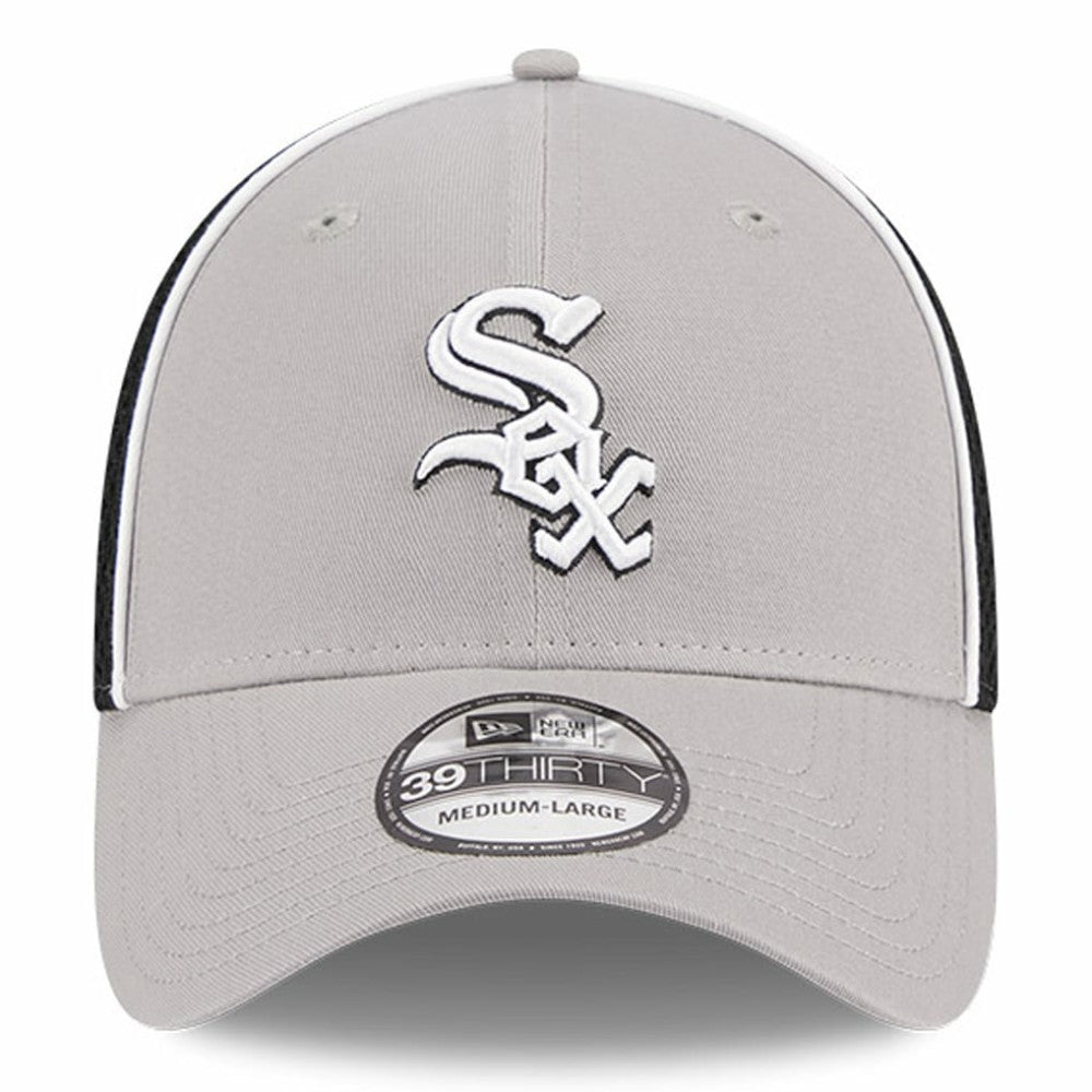 Chicago White Sox Pipe 39THIRTY Flex Hat - Gray | New Era