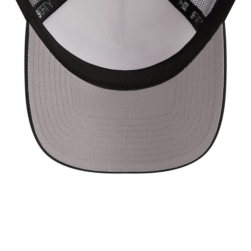 Houston Astros Stacked A-Frame Trucker 9FORTY Adjustable Hat - White/Navy | New Era