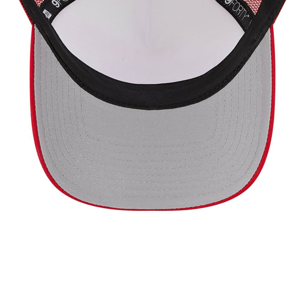 St. Louis Cardinals Stacked A-Frame Trucker 9FORTY Adjustable Hat - White/Red | New Era