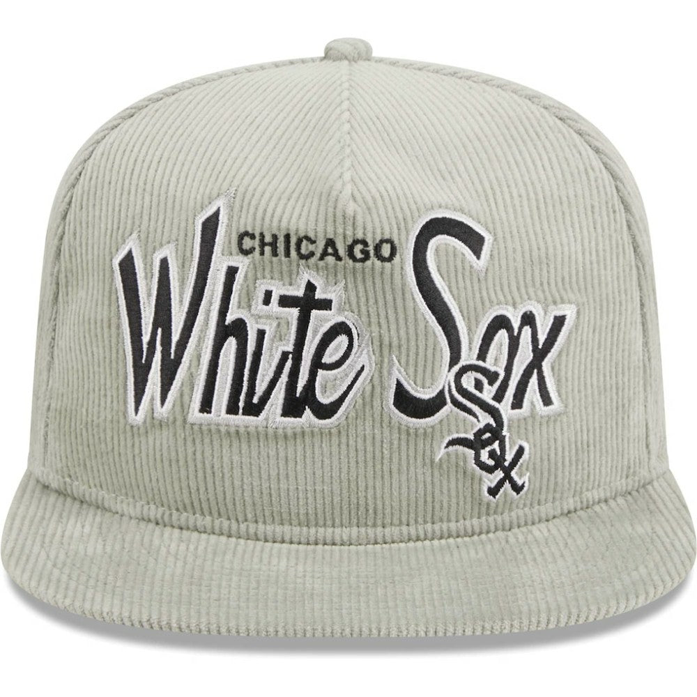 Chicago White Sox Corduroy Golfer Adjustable Hat - Gray | New Era