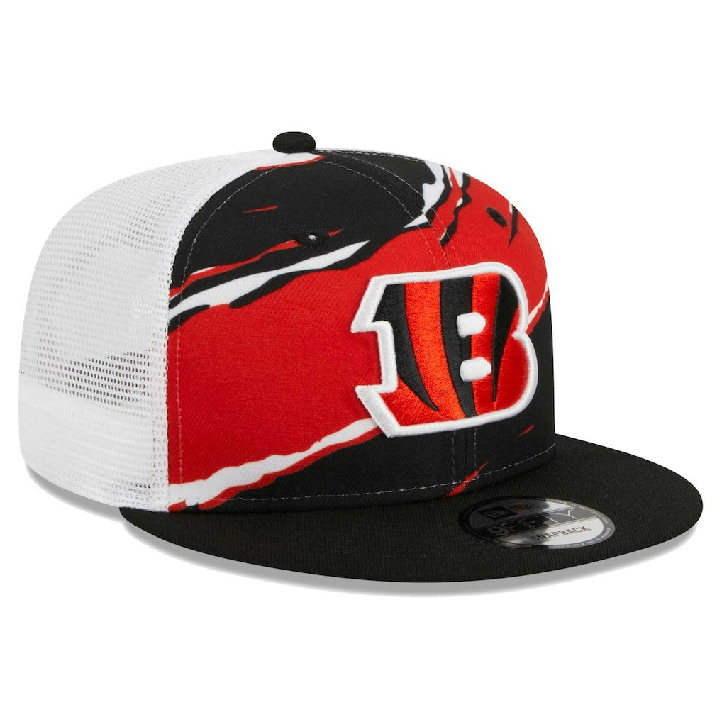 Cincinnati Bengals New Era Tear Trucker 9FIFTY Snapback Hat - Black for sale