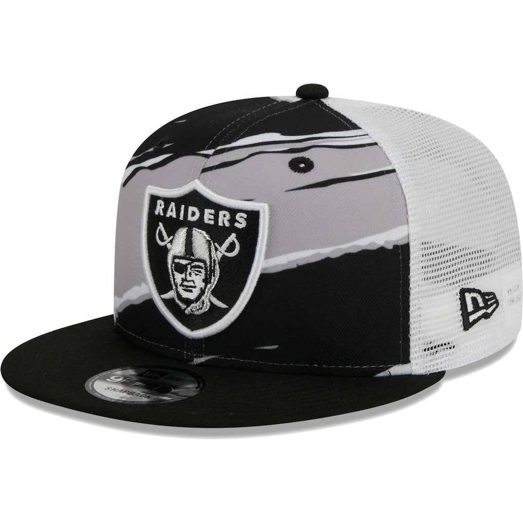 Las Vegas Raiders New Era Tear Trucker 9FIFTY Snapback Hat - Black sale