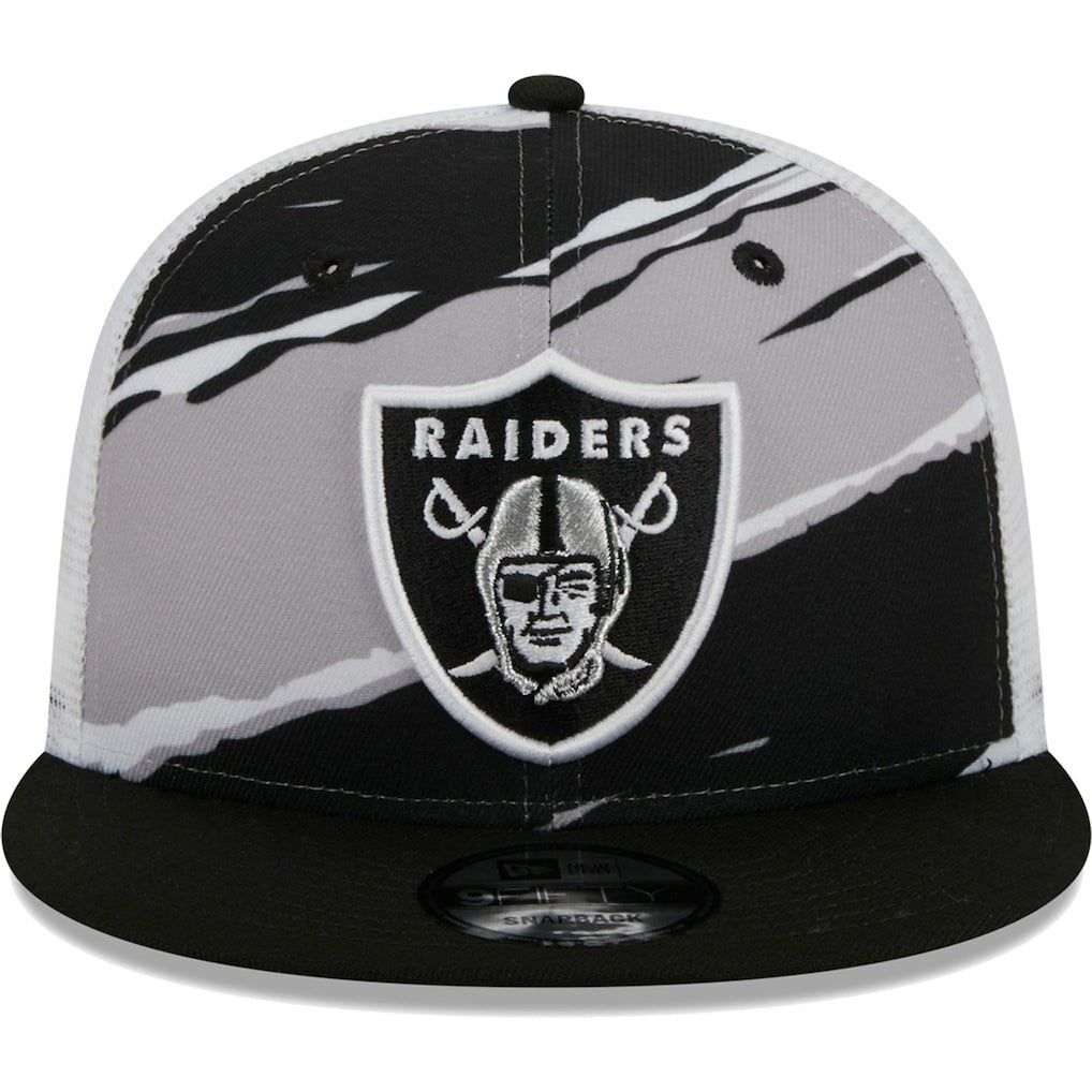 Las Vegas Raiders New Era Tear Trucker 9FIFTY Snapback Hat - Black sale