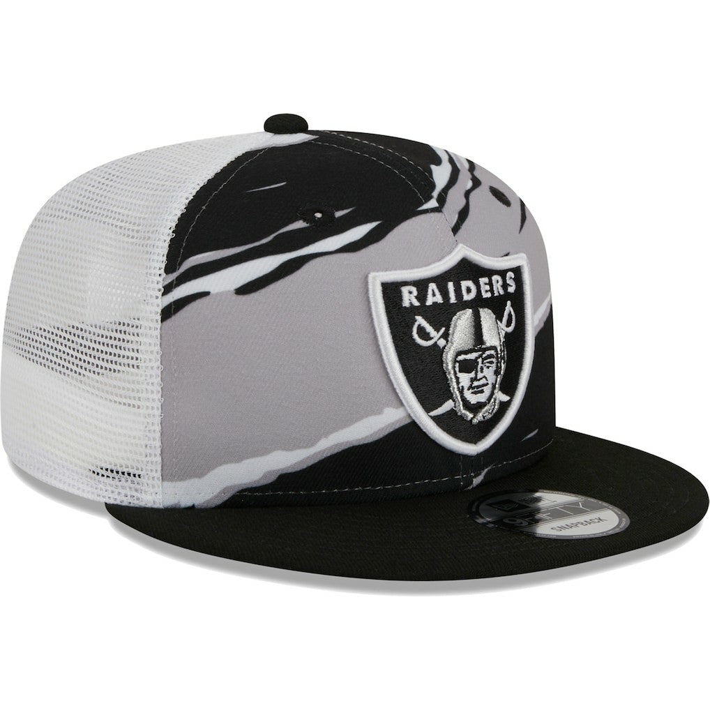 Las Vegas Raiders New Era Tear Trucker 9FIFTY Snapback Hat - Black sale