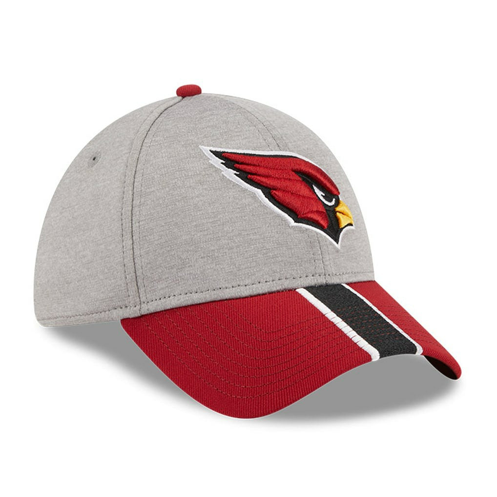 Arizona Cardinals New Era Striped 39THIRTY Flex Hat - Heather Gray/Cardinal outlet