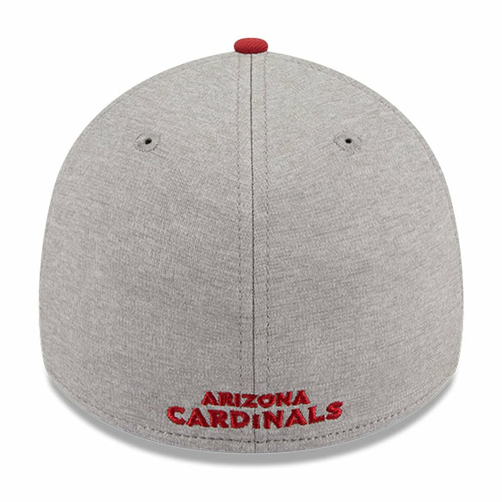 Arizona Cardinals New Era Striped 39THIRTY Flex Hat - Heather Gray/Cardinal outlet