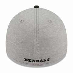 Cincinnati Bengals New Era Striped 39THIRTY Flex Hat - Heather Gray/Black sale