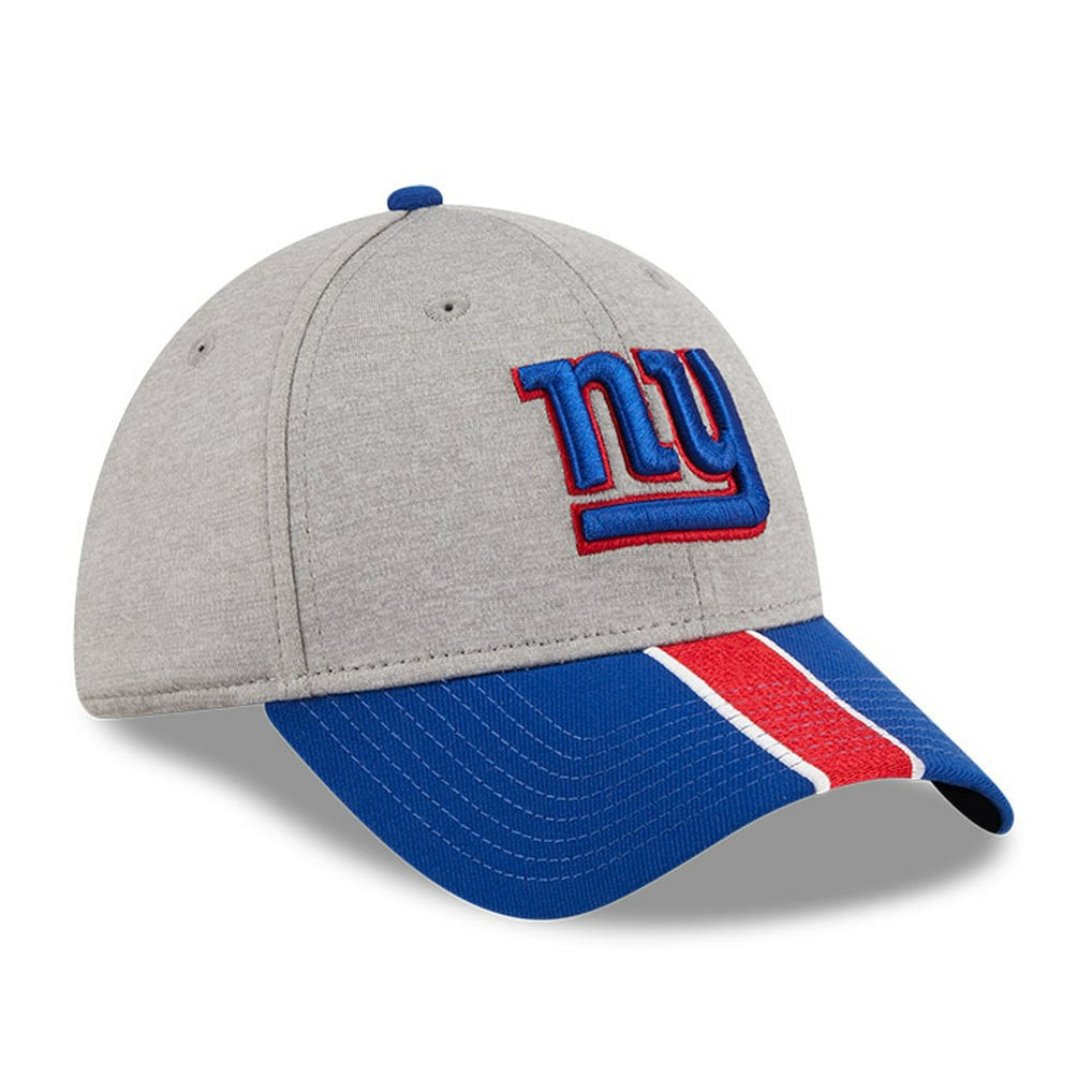 New York Giants New Era Striped 39THIRTY Flex Hat - Heather Gray/Royal for sale