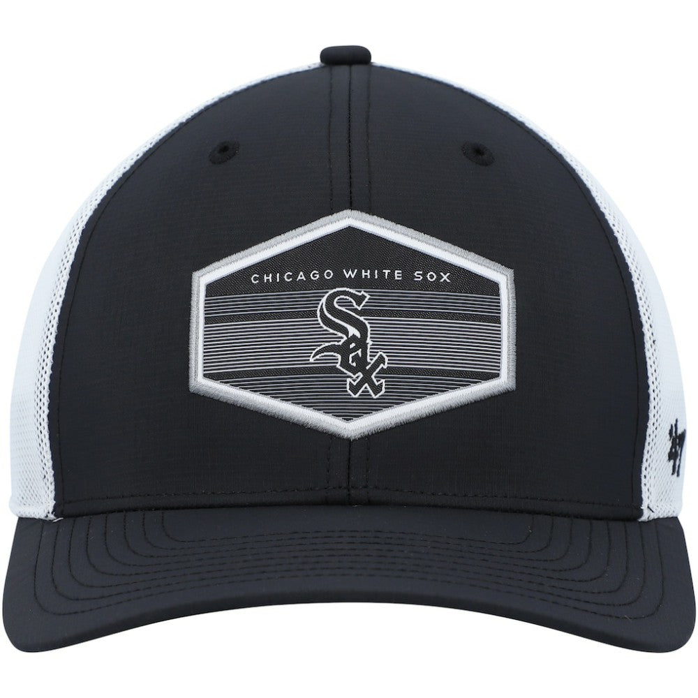 Chicago White Sox Burgess Trucker Snapback Hat - Black/White | 47 brand