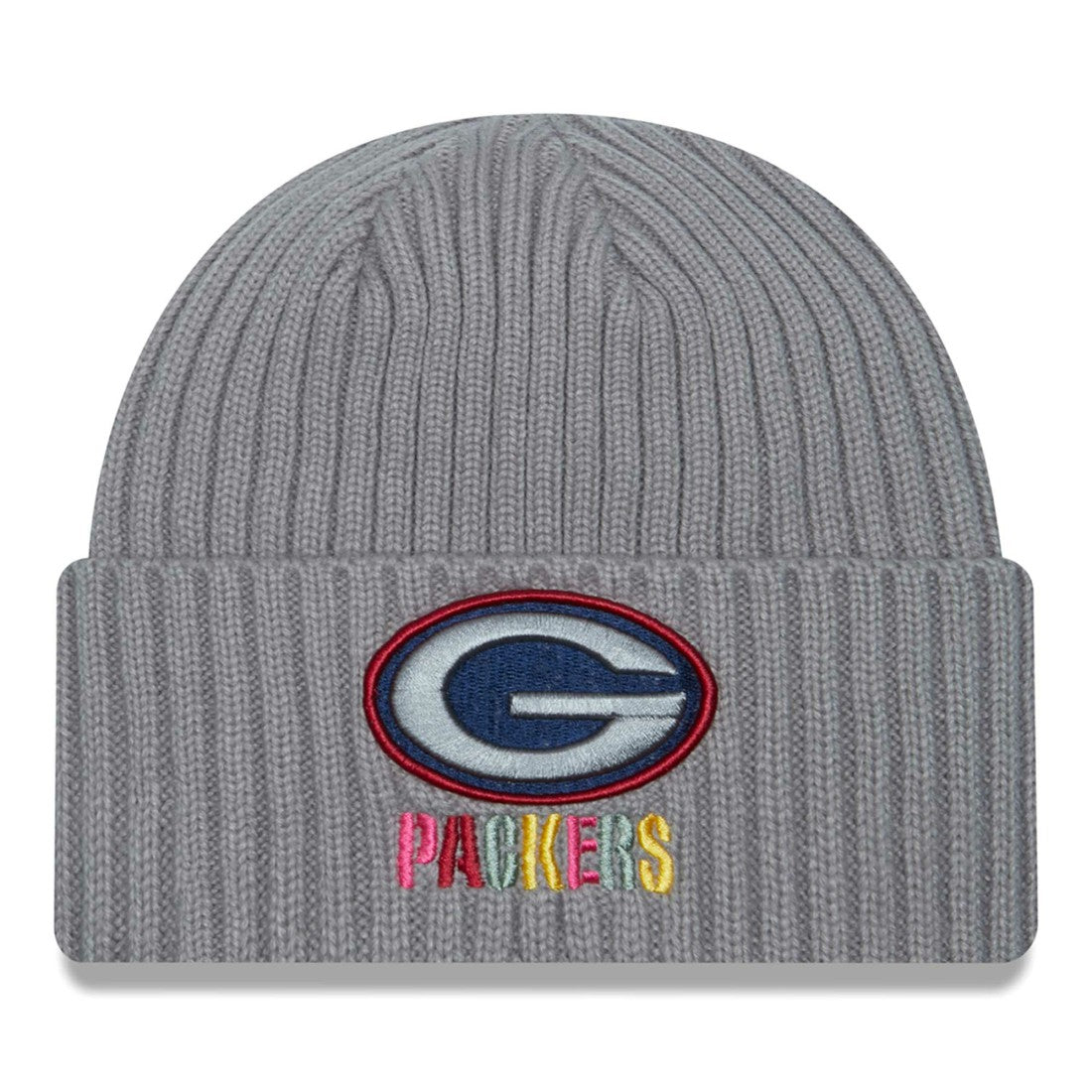 Green Bay Packers New Era Color Pack Multi Cuffed Knit Hat - Gray sale