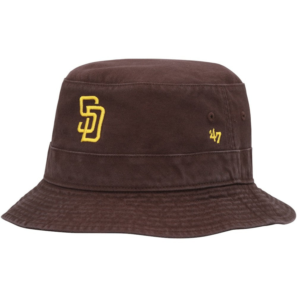San Diego Padres Primary Bucket Hat - Brown | 47 brand