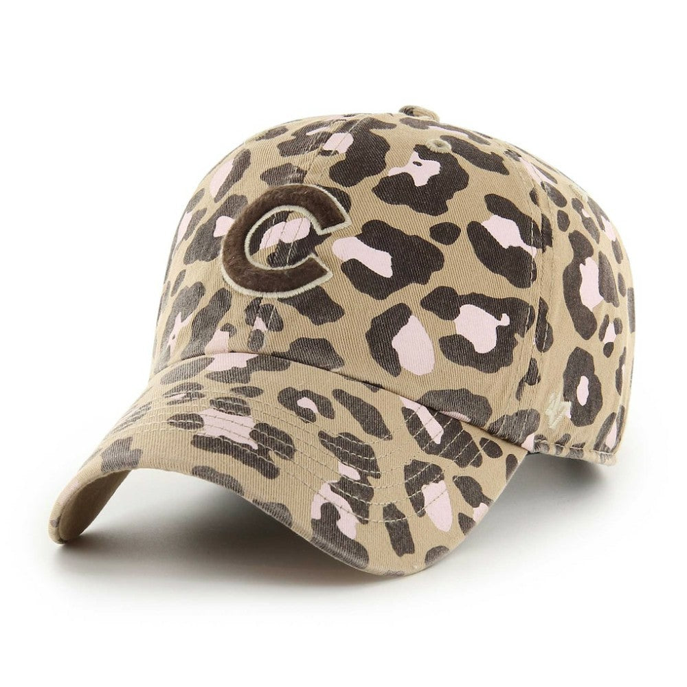 Chicago Cubs Women's Bagheera Clean Up Adjustable Hat - Khaki | 47 brand