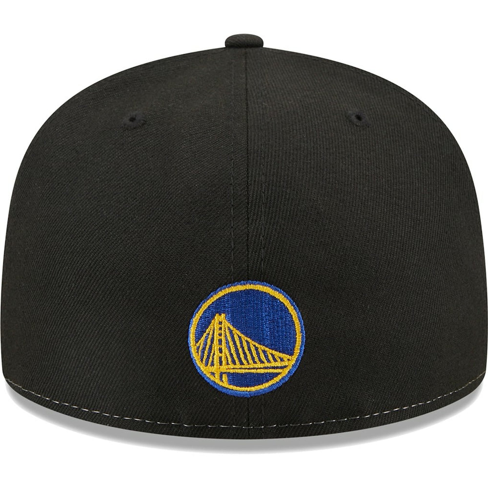 Golden State Warriors Pop Front 59FIFTY Fitted Hat sale - Black/Royal | New Era cheap