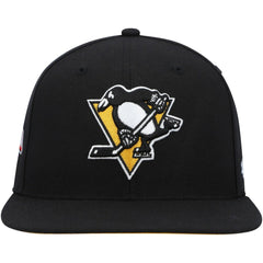 Pittsburgh Penguins '47 Sure Shot Captain Snapback Hat Black