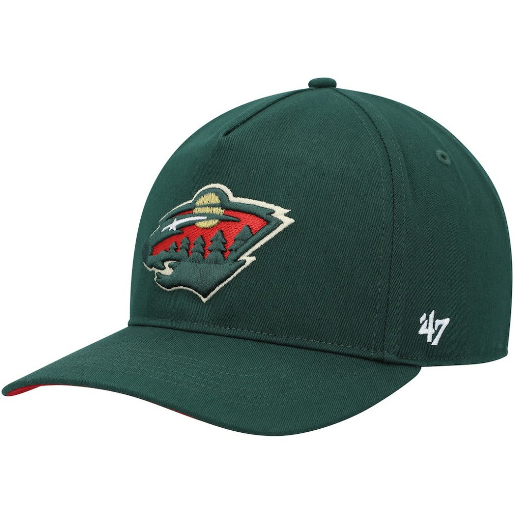 Minnesota Wild '47 Primary Hitch Snapback Hat Green