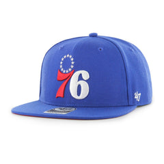 Philadelphia 76ers '47 Sure Shot Captain Snapback Hat - Royal | 47 brand discount