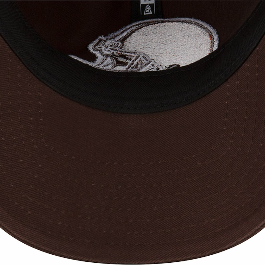 Cleveland Browns New Era Distinct 9TWENTY Adjustable Hat - Brown cheap