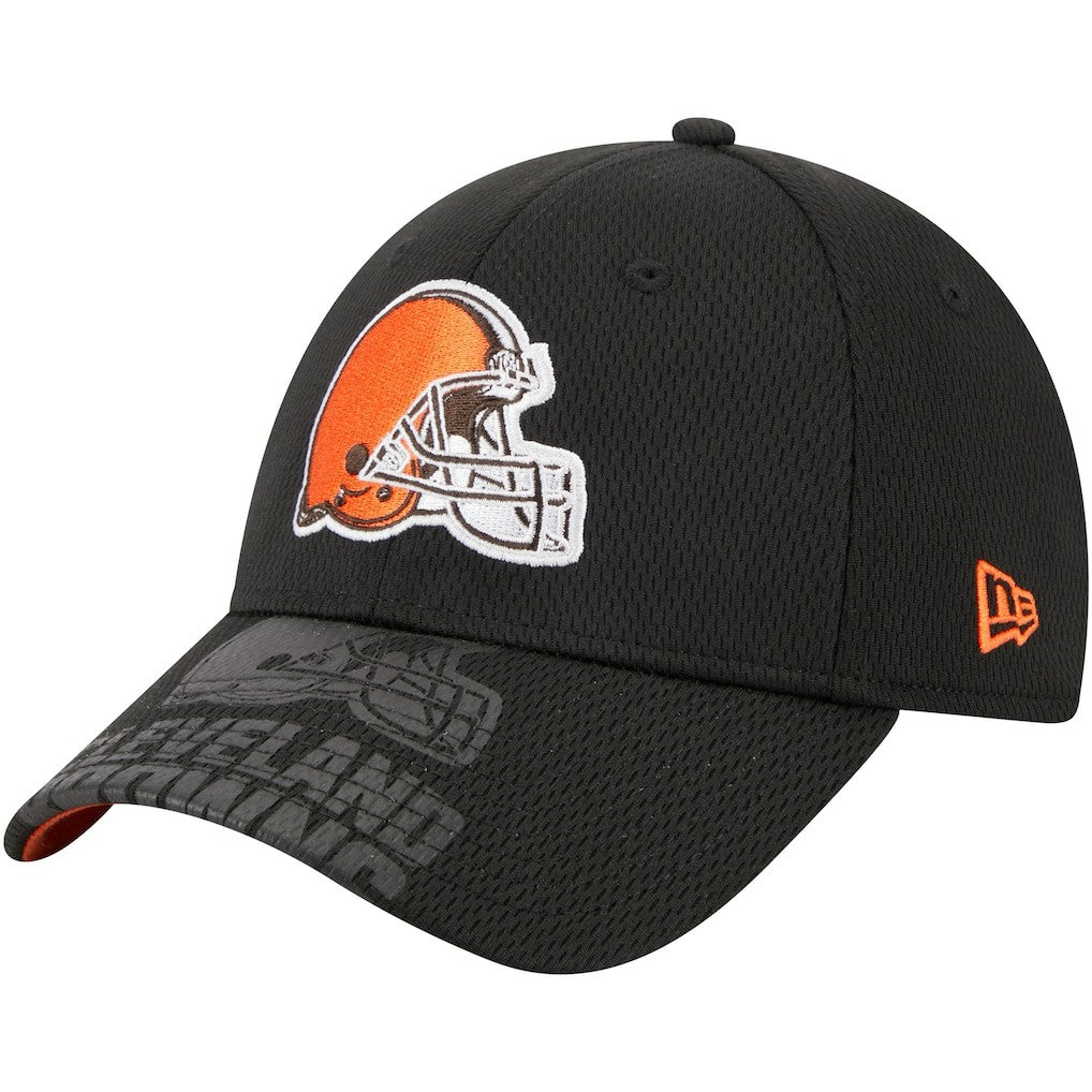 Cleveland Browns New Era Top Visor 9FORTY Adjustable Hat - Black on sale