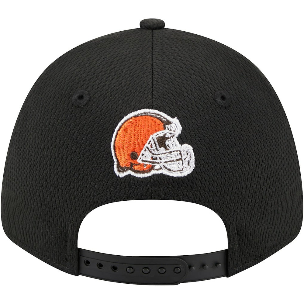 Cleveland Browns New Era Top Visor 9FORTY Adjustable Hat - Black on sale