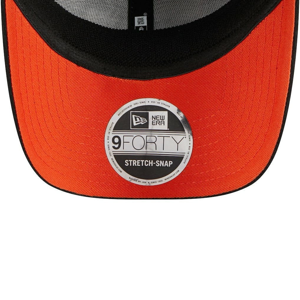 Cleveland Browns New Era Top Visor 9FORTY Adjustable Hat - Black on sale