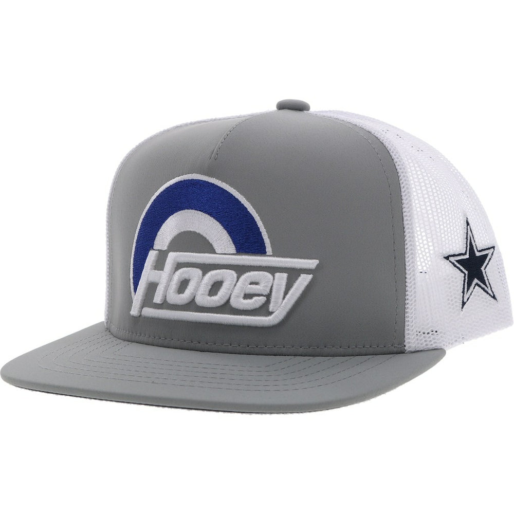 Dallas Cowboys HOOey Youth Logo Trucker Snapback Hat - Silver/White on sale