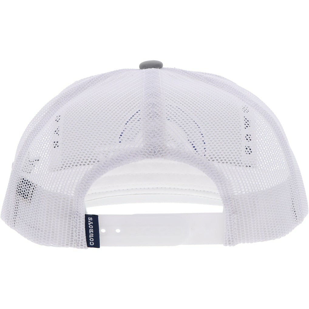 Dallas Cowboys HOOey Youth Logo Trucker Snapback Hat - Silver/White on sale