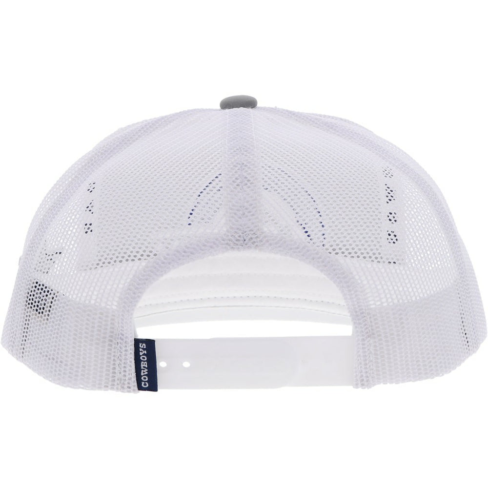 Dallas Cowboys HOOey Youth Logo Trucker Snapback Hat - Silver/White on sale