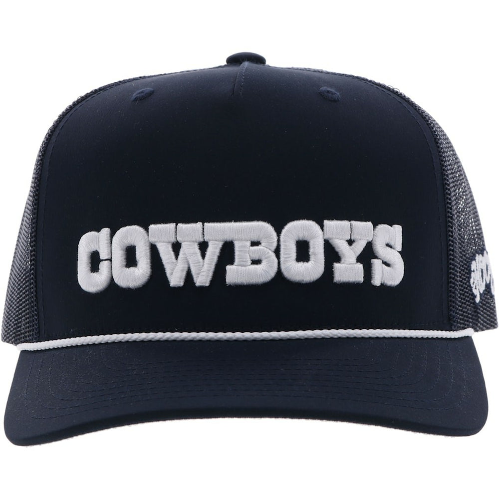 Dallas Cowboys HOOey Wordmark Rope Trucker Adjustable Hat - Navy discount