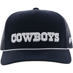 Dallas Cowboys HOOey Wordmark Rope Trucker Adjustable Hat - Navy discount