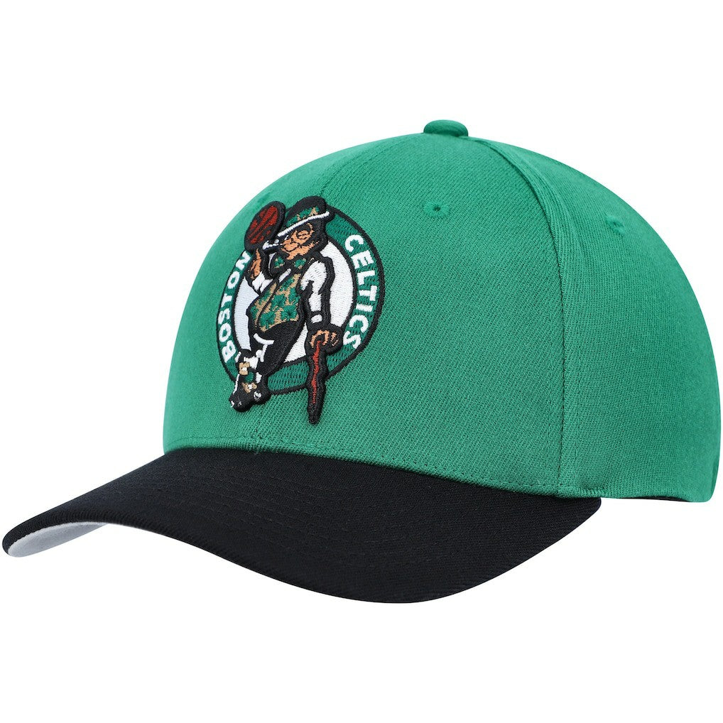 Boston Celtics MVP Team Two-Tone 2.0 Stretch-Snapback Hat - Kelly Green/Black | Mitchell & Ness on sale
