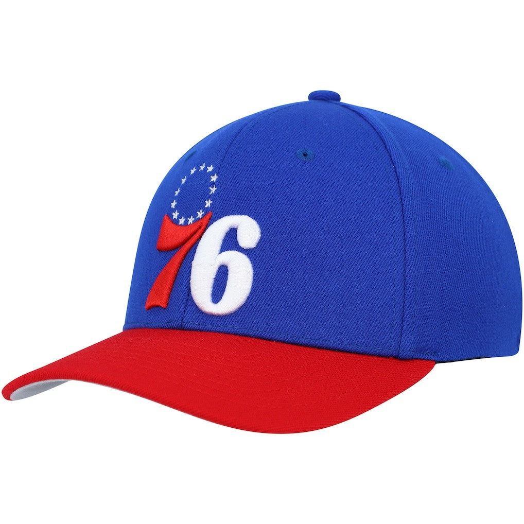 Philadelphia 76ers MVP Team Two-Tone 2.0 Stretch-Snapback Hat - Royal/Red | Mitchell & Ness outlet