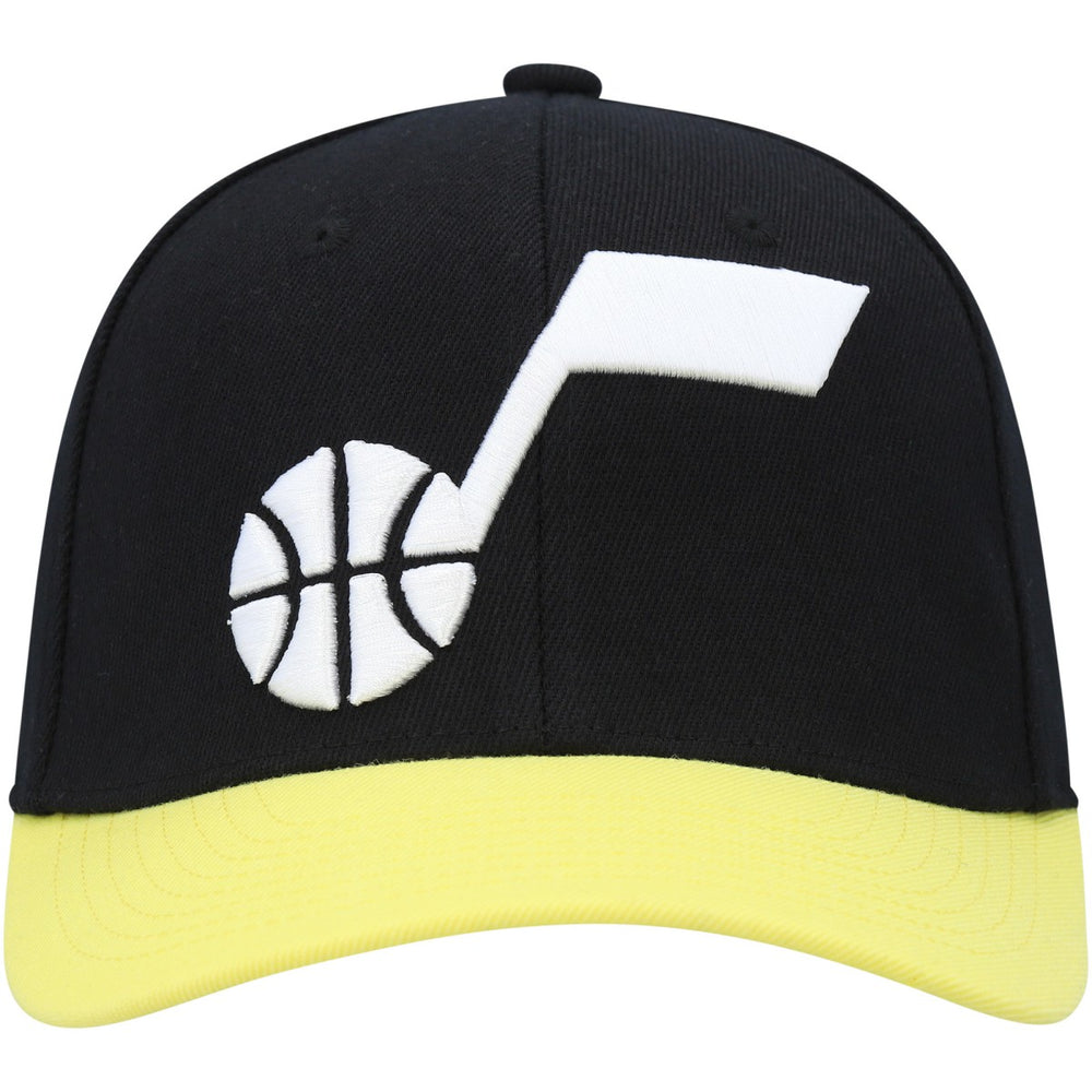 Utah Jazz MVP Team Two-Tone 2.0 Stretch-Snapback Hat - Black/Gold | Mitchell & Ness discount