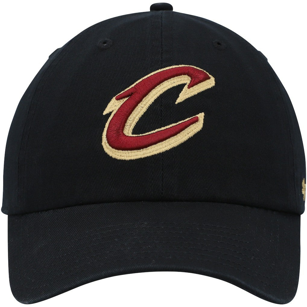 Cleveland Cavaliers '47 Core Logo Clean Up Adjustable Hat sale - Black | 47 brand for sale