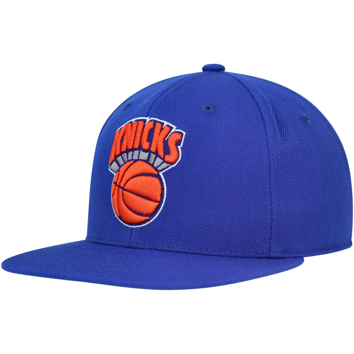 New York Knicks Hardwood Classics MVP Team Ground 2.0 Fitted Hat - Blue | Mitchell & Ness on sale