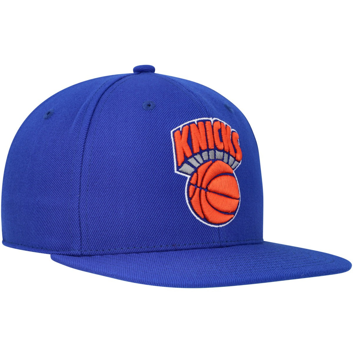 New York Knicks Hardwood Classics MVP Team Ground 2.0 Fitted Hat - Blue | Mitchell & Ness on sale