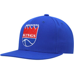Sacramento Kings Hardwood Classics MVP Team Ground 2.0 Fitted Hat - Blue | Mitchell & Ness on sale